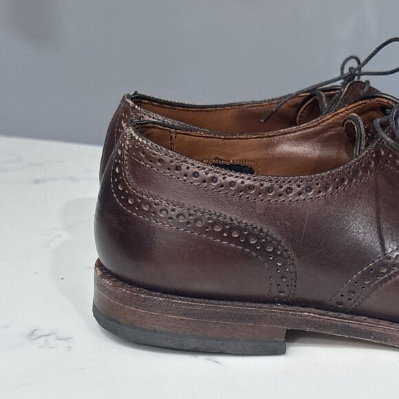 Allen Edmonds Strand Leather Cap Toe Oxford Mens 10.5 D Brown Dress Shoes main image 10